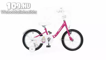 BMX 16 lány pink/fehér hercegnős kerékpár